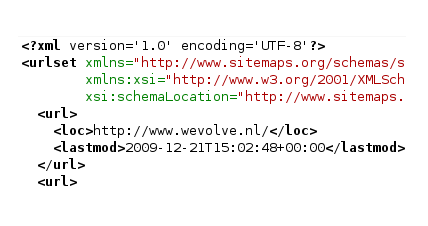 XML sitemap